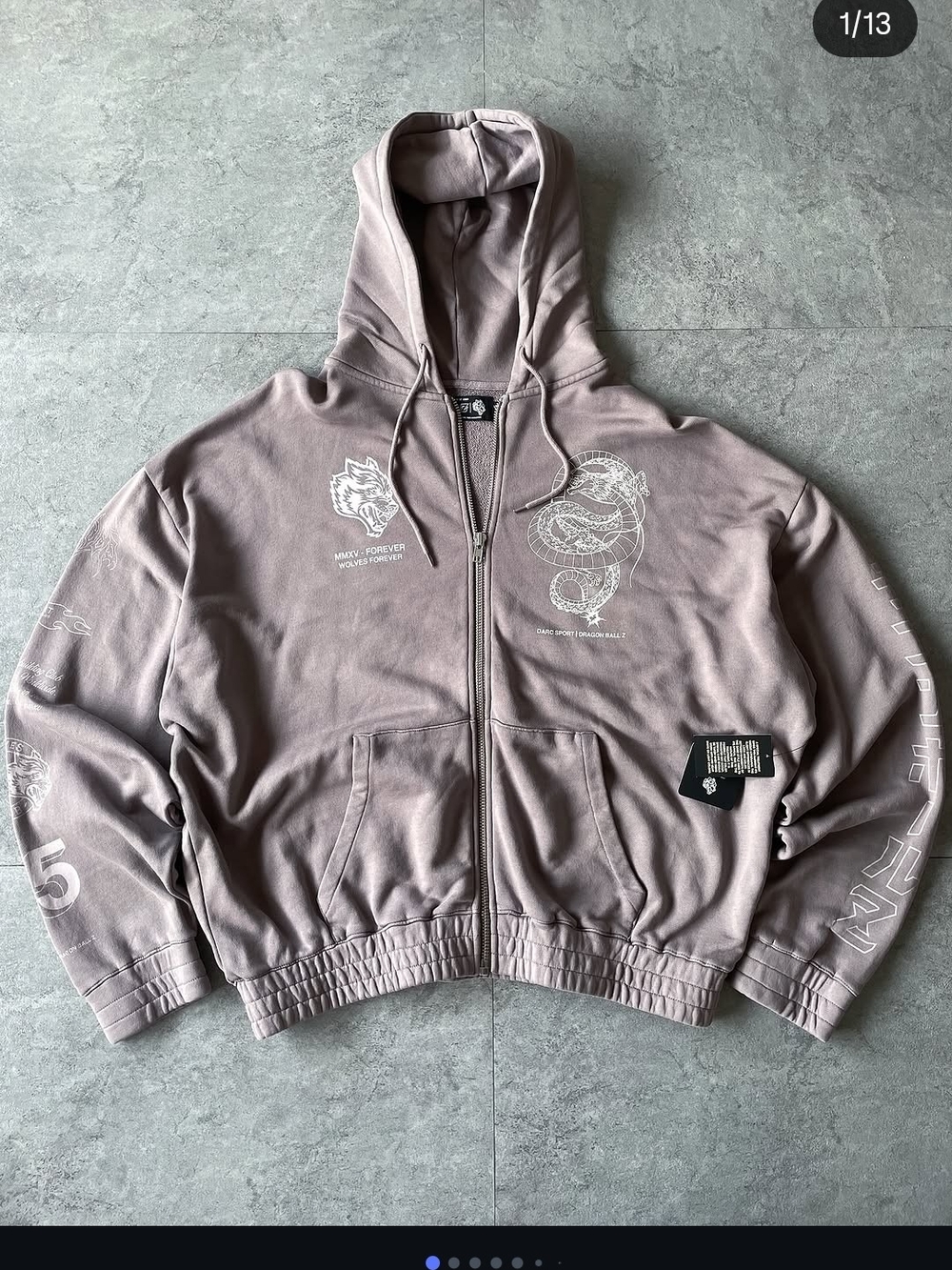 Darc Sport Dragon Ball Z Hoodie NWT Size Large